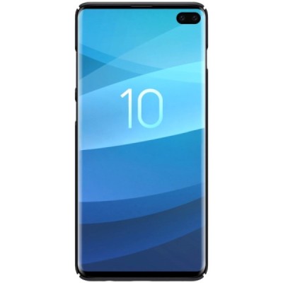 Samsung Galaxy S10+ (G975) Nillkin Frosted Shield juodas plastikinis dėklas / Priedai.lt