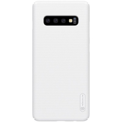 Samsung Galaxy S10+ (G975) Nillkin Frosted Shield balts plastmasas apvalks / vacins.lv