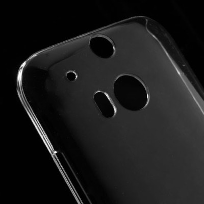 HTC One M8 plastikinis skaidrus dėklas / Priedai.lt