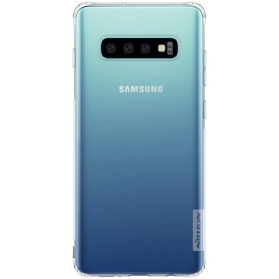 Samsung Galaxy S10+ (G975) Nillkin Nature plonas skaidrus (permatomas) silikoninis TPU bespalvis dėklas / Priedai.lt