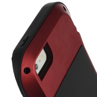 Apple iPhone SE (iPhone 5, iPhone 5S) „LOVE MEI“ Dropproof raudonas sustiprintos apsaugos dėklas / Priedai.lt