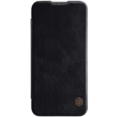 Prabangus „Nillkin“ Qin serijos juodas odinis atverčiamas Huawei P smart 2019 (Honor 10 Lite) dėklas - knygutė / Priedai.lt