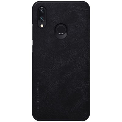 Prabangus „Nillkin“ Qin serijos juodas odinis atverčiamas Huawei P smart 2019 (Honor 10 Lite) dėklas - knygutė / Priedai.lt