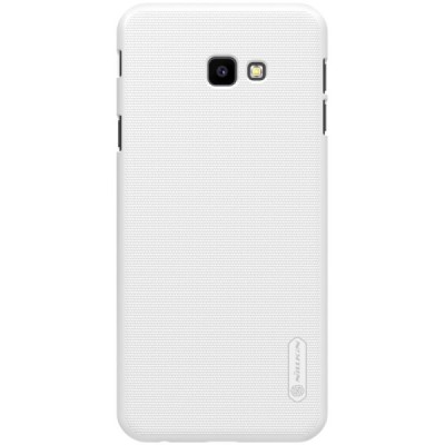Samsung Galaxy J4+ (J400F) Nillkin Frosted Shield baltas plastikinis dėklas / Priedai.lt