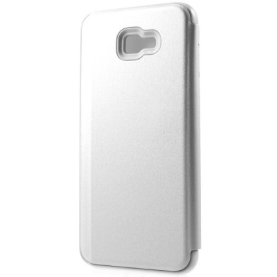 Samsung Galaxy J4+ (J400F) plastikinis atverčiamas sidabrinis dėklas / Priedai.lt