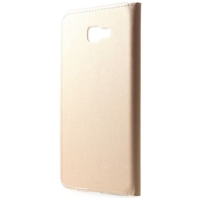 Samsung Galaxy J4+ (J400F) atvēramais maciņš ar lodziņu - zelta / Vacins.lv