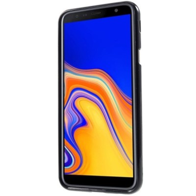 Samsung Galaxy J4+ (J400F) Mercury juodas kieto silikono TPU dėklas - nugarėlė / Priedai.lt