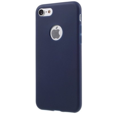 Apple iPhone 7 (iPhone 8) mėlynas kieto silikono TPU ploniausias pasaulyje dėklas - nugarėlė / Priedai.lt
