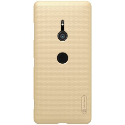 Sony Xperia XZ3 Nillkin Frosted Shield zelta plastmasas futrālis / Vacins.lv