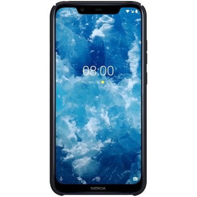 Nokia 8.1 2018 (Nokia X7) Frosted Shield juodas plastikinis dėklas / Priedai.lt