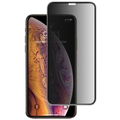 Apple iPhone Xr (iPhone 11) Mocolo Tempered Glass privāta melns ekrāna aizsargstikls / Vacins.lv
