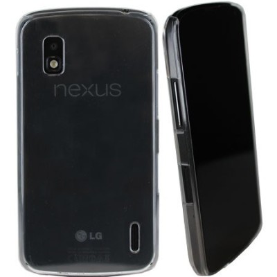Skaidrus Nexus 4 E960 plastikinis įdėklas / Priedai.lt