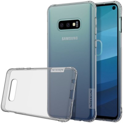 Samsung Galaxy S10e (G970) Nillkin Nature dzidrs (caurspīdīgs) silikona planākais pelēks apvalks / Vacins.lv