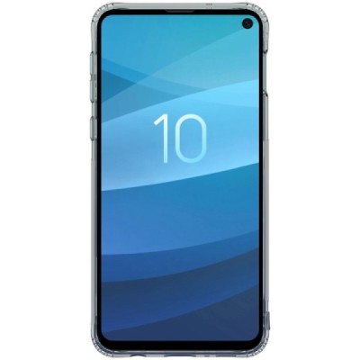 Samsung Galaxy S10e (G970) Nillkin Nature dzidrs (caurspīdīgs) silikona planākais pelēks apvalks / Vacins.lv