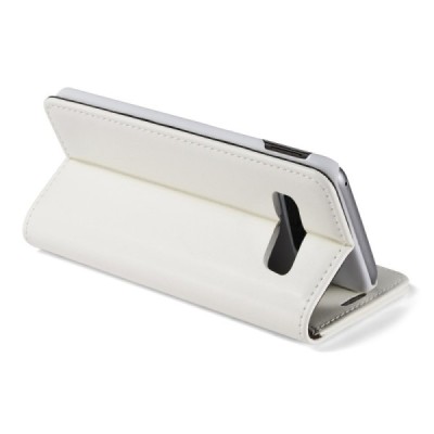 Samsung Galaxy S10e (G970) „CaseMe“ solīds atvēramais ādas balts maciņš - maks / Vacins.lv