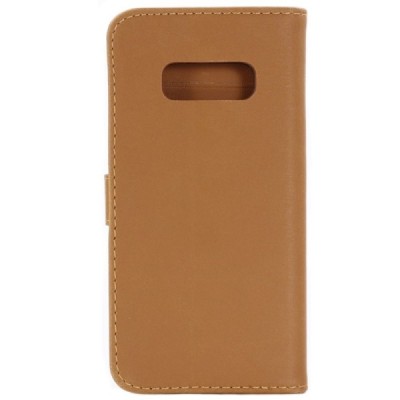 Samsung Galaxy S10e (G970) atvēramais ādas gaiši brūns retro maciņš (maks) / Vacins.lv