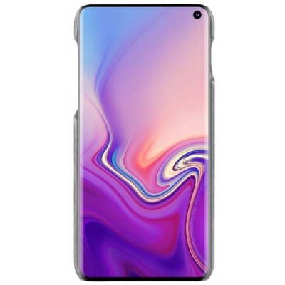 „Litchi“ Skin Leather Samsung Galaxy S10e (G970) pelēks apvalks / Vacins.lv