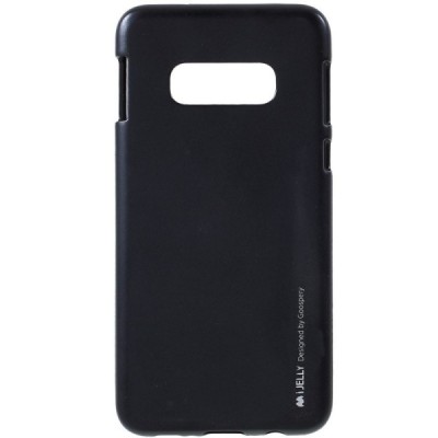 Samsung Galaxy S10e (G970) Mercury juodas kieto silikono tpu dėklas - nugarėlė / Priedai.lt