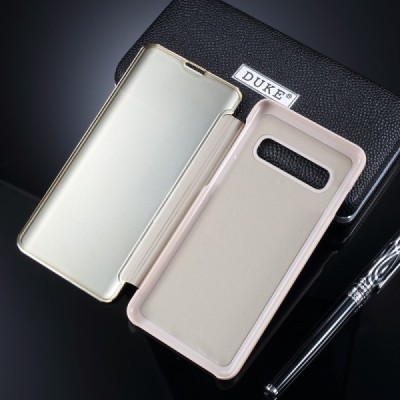 Samsung Galaxy S10+ (G975) plastikinis atverčiamas auksinis dėklas / Priedai.lt