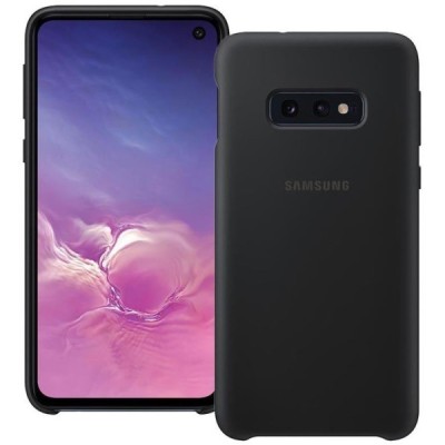 Samsung Galaxy S10e (G970) „Samsung“ Silicone Cover cieta silikona TPU melns apvalks / vacins.lv