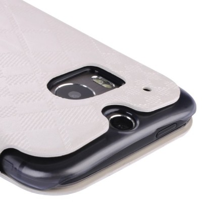 „Baseus“ Brocade HTC One M8 balts atvērams maciņš / Vacins.lv