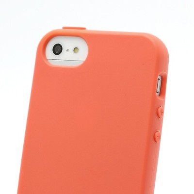 Oranžinis „Elago“ kieto silikono Apple iPhone SE (5, 5s) dėklas / Priedai.lt