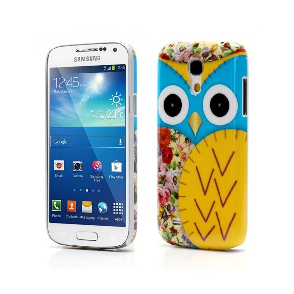 Animuotas dėklas - Pelėdžiukas, geltonas (Galaxy S4 mini)
