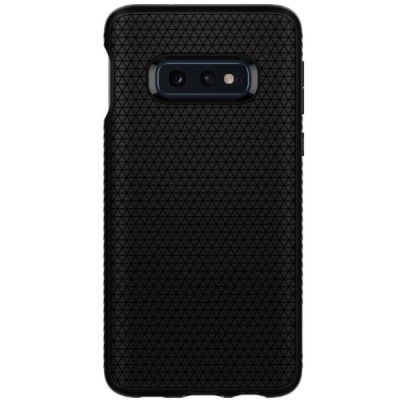 „Spigen“ Liquid Air Samsung Galaxy S10e (G970) juodas kieto silikono dėklas / Priedai.lt