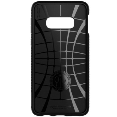„Spigen“ Liquid Air Samsung Galaxy S10e (G970) juodas kieto silikono dėklas / Priedai.lt