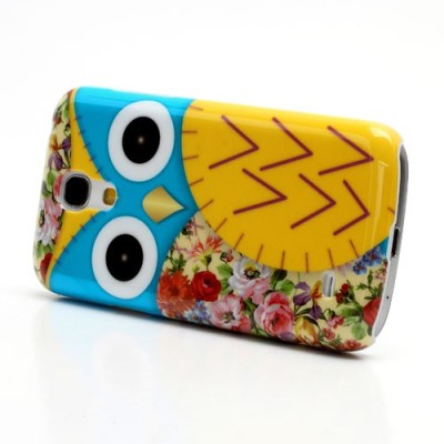 Samsung Galaxy S4 Mini dėklas - Pelėdžiukas, geltonas / Priedai.lt