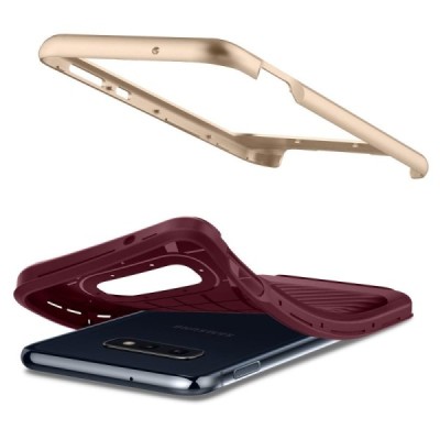 „Spigen“ Neo Hybrid pastiprinātas aizsardzības bordo Samsung Galaxy S10e (G970) apvalks / Vacins.lv