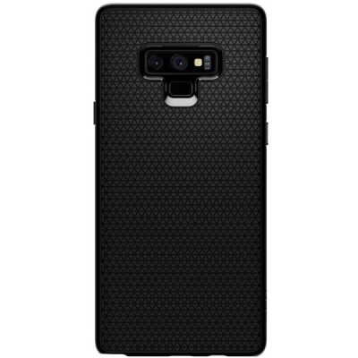 Samsung Galaxy Note 9 (N960F) „Spigen“ Liquid Air melns cieta silikona apvalks / vacins.lv