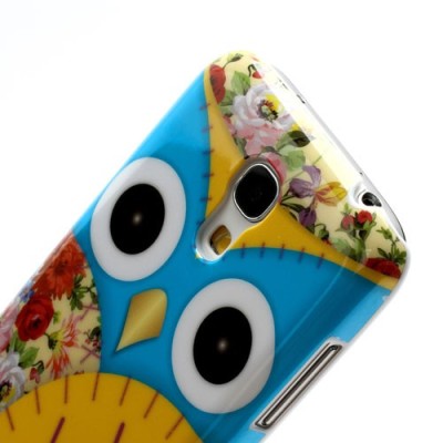 Samsung Galaxy S4 Mini dėklas - Pelėdžiukas, geltonas / Priedai.lt