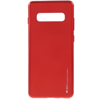 Samsung Galaxy S10+ (G975) Mercury sarkans cieta silikona (TPU) apvalks / vacins.lv