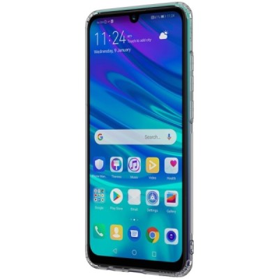 Huawei P smart 2019 (Honor 10 Lite) ThinQ Nillkin Nature dzidrs (caurspīdīgs) silikona planākais pelēks apvalks / Vacins.lv