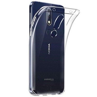 Nokia 7.1 (2018) kieto silikono skaidrus TPU dėklas - nugarėlė / Priedai.lt