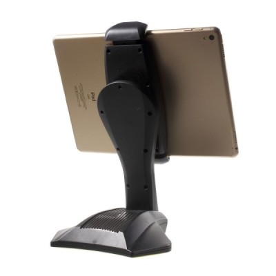 Tidery universalus juodas planšetės laikiklis, stovas / Priedai.LT