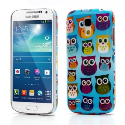 Samsung Galaxy S4 Mini dėklas - Pelėdžiukai, mėtinis / Priedai.lt