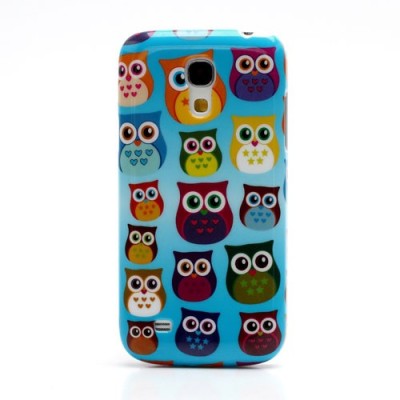 Samsung Galaxy S4 Mini dėklas - Pelėdžiukai, mėtinis / Priedai.lt