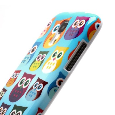 Samsung Galaxy S4 Mini dėklas - Pelėdžiukai, mėtinis / Priedai.lt