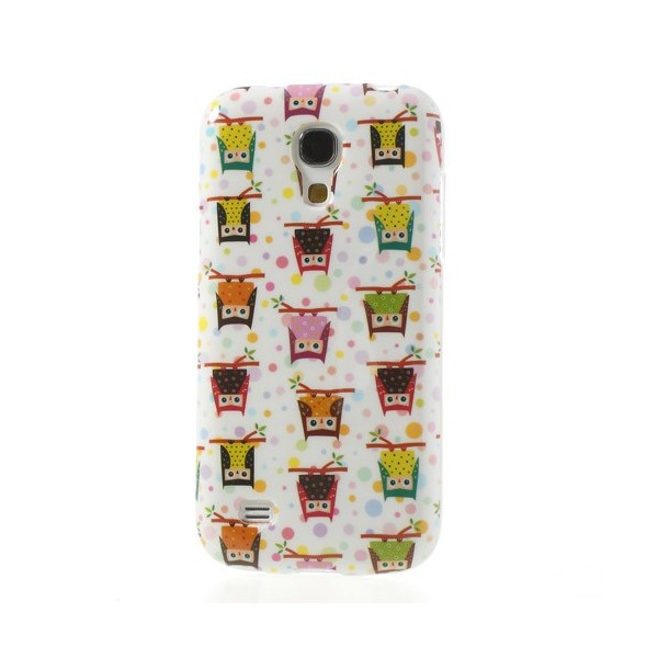 Animuotas dėklas - Pelėdžiukai, baltas (Galaxy S4 mini)