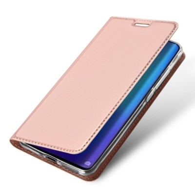 Huawei P30 Pro „Dux Ducis“ Skin sērijas rozs ādas atvērams maciņš / Vacins.lv
