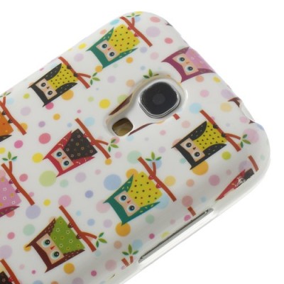 Samsung Galaxy S4 Mini dėklas - Pelėdžiukai, baltas / Priedai.lt