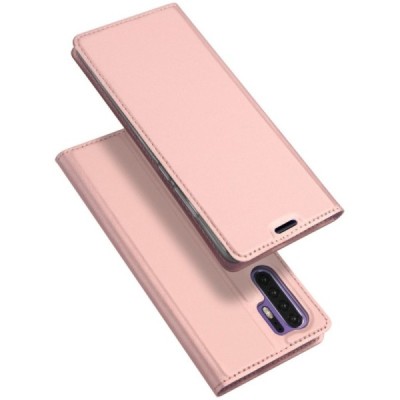 Huawei P30 Pro „Dux Ducis“ Skin sērijas rozs ādas atvērams maciņš / Vacins.lv