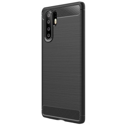 Huawei P30 Pro „Mofi“ Carbon kieto silikono TPU juodas dėklas - nugarėlė | Priedai.lt