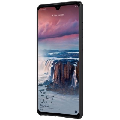 Nillkin Frosted Shield Huawei P30 juodas plastikinis dėklas / Priedai.lt
