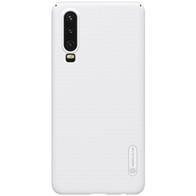 Nillkin Frosted Shield Huawei P30 balts plastmasas futrālis / Vacins.lv