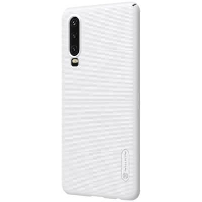 Nillkin Frosted Shield Huawei P30 balts plastmasas futrālis / Vacins.lv
