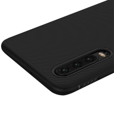 Huawei P30 „Lenuo“ cieta silikona (TPU) melns apvalks / vacins.lv