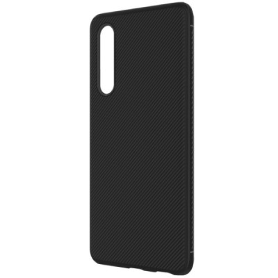 Huawei P30 „Lenuo“ cieta silikona (TPU) melns apvalks / vacins.lv